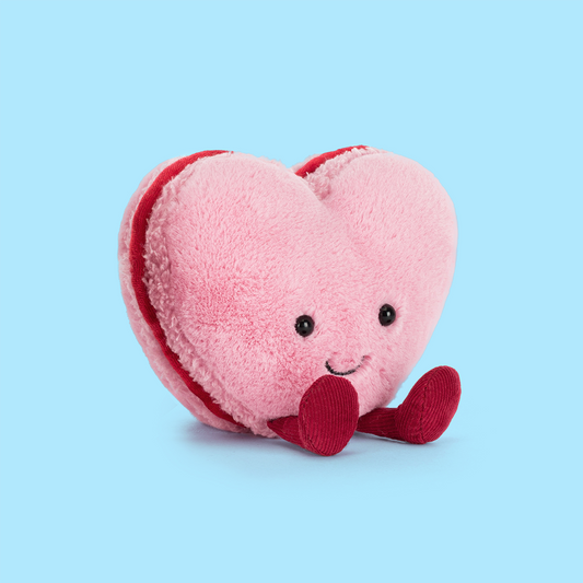 Jellycat Amuseables Colette Heart Macaron (Pink)