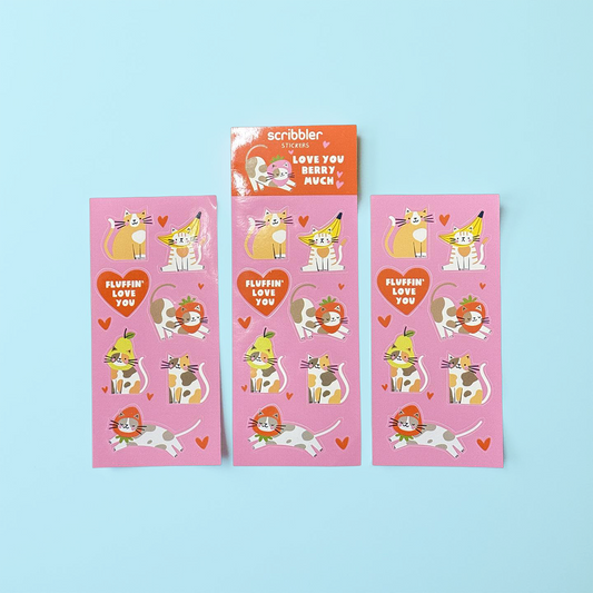 Valentine's Cats Sticker Pack