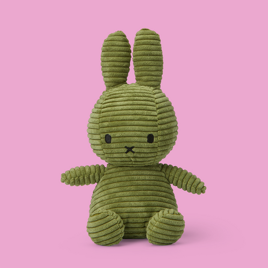 Miffy Corduroy ECO Olive Green Plush
