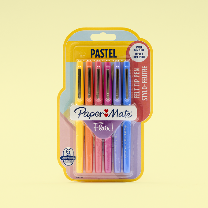 Paper Mate Flair Pastel Pack of 6
