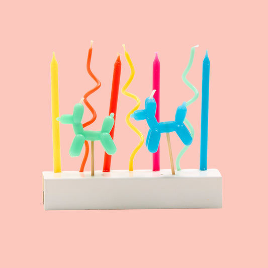 Balloon Dog Candle Set