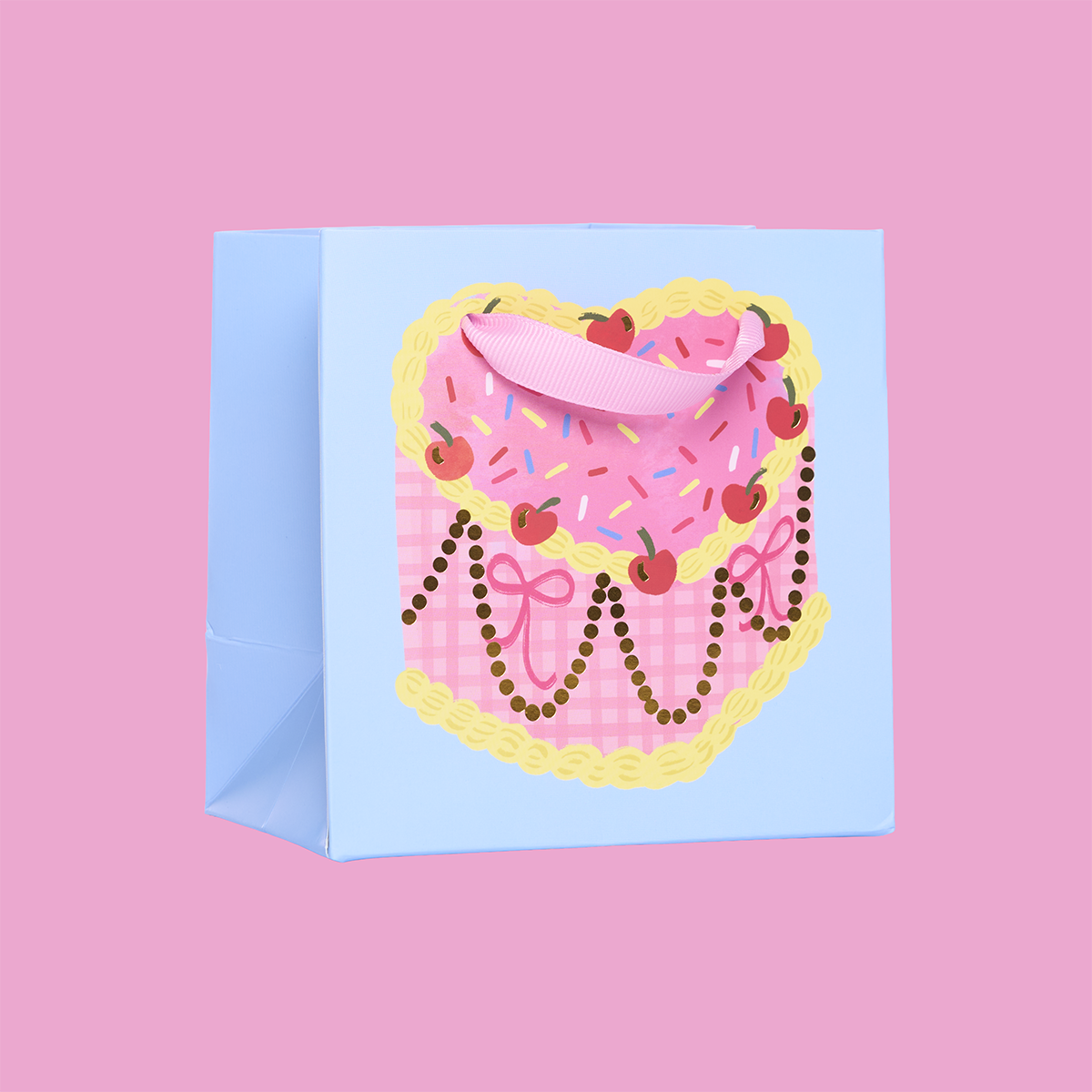 Pom Pom Cake Small Gift Bag