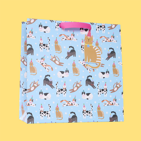 Birthday Cats Large Gift Bag
