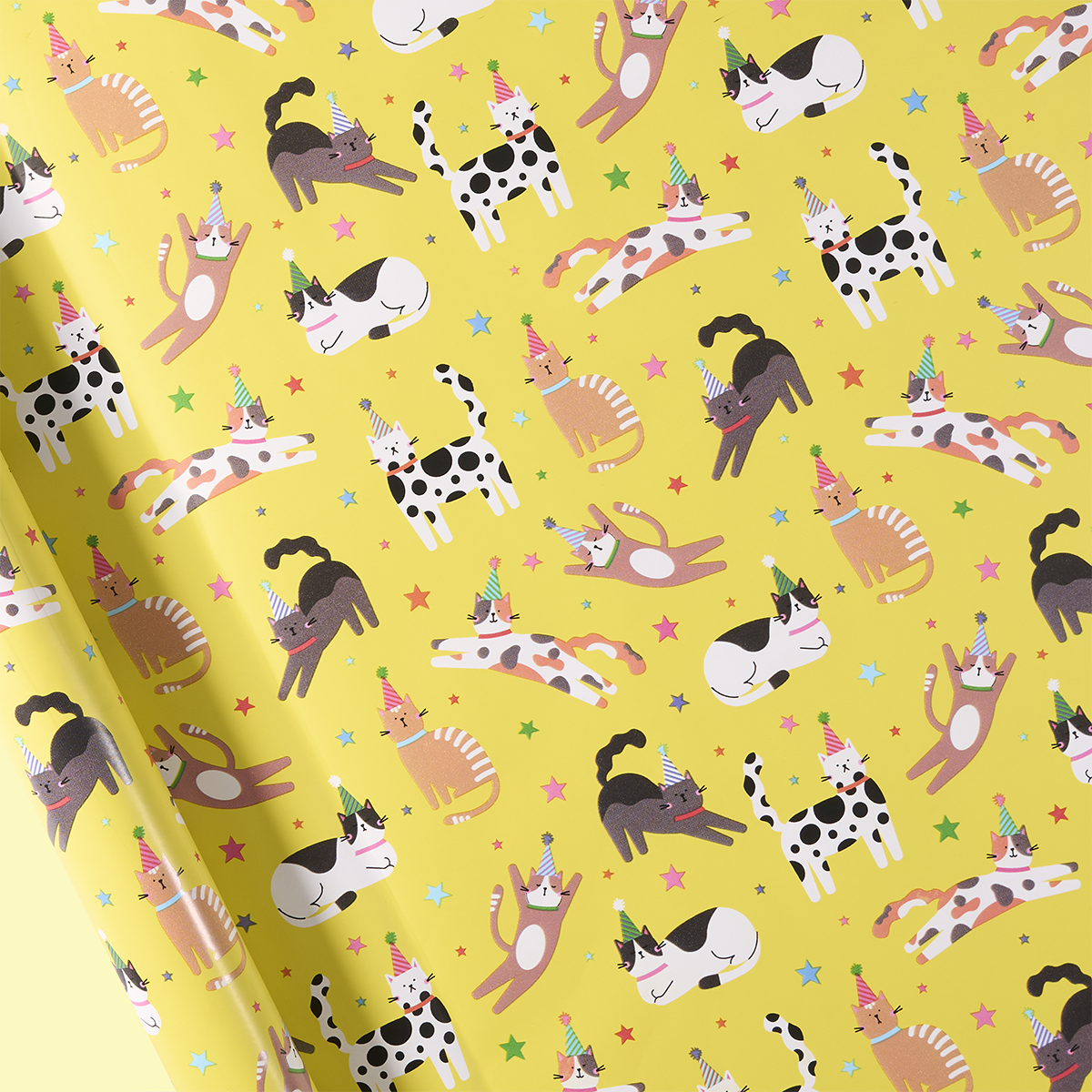 Birthday Cats Roll Wrap