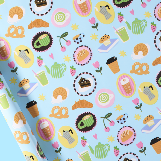 Coffee Mornings Roll Wrap