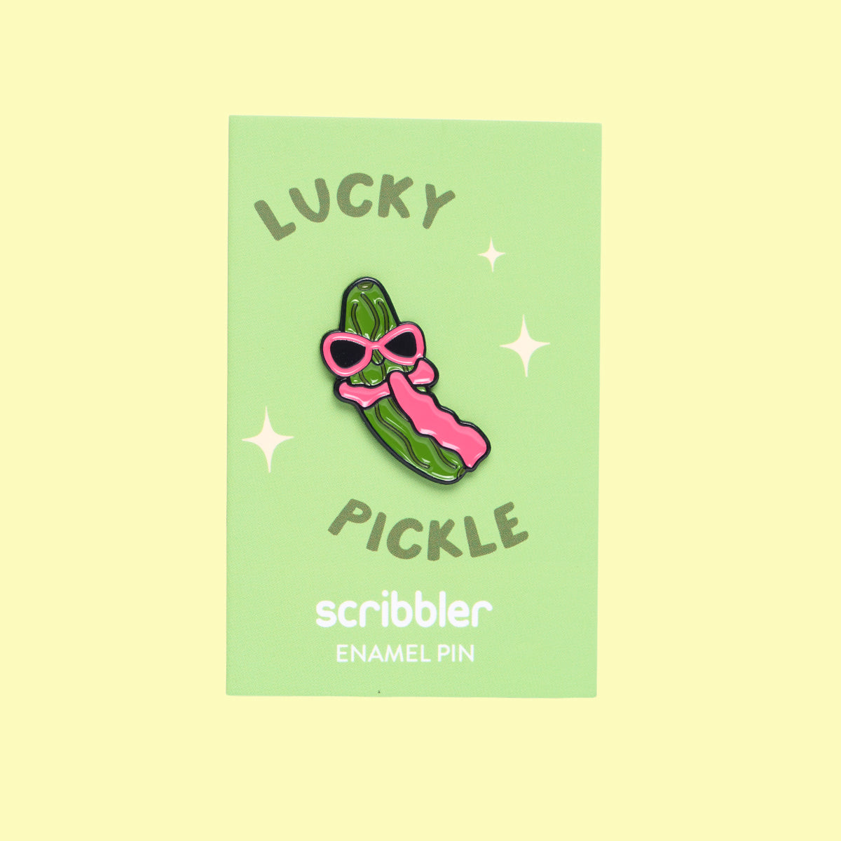 Lucky Pickle Enamel Pin Badge