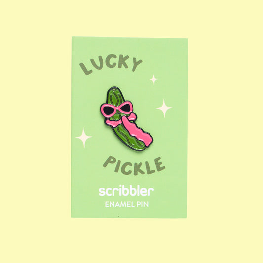Lucky Pickle Pin Badge