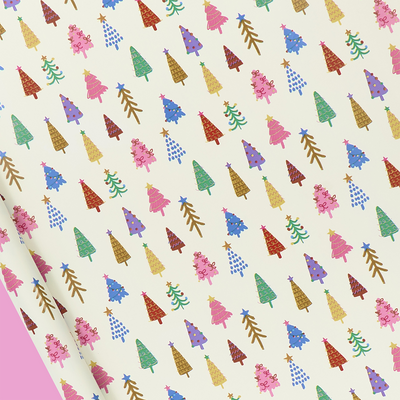 Rainbow Trees Roll Wrap