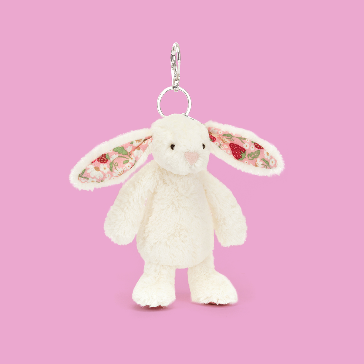 Jellycat Blossom Cream Bunny Berry Bag Charm