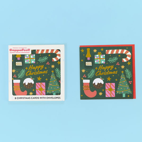 Happy Christmas Icons Card Pack