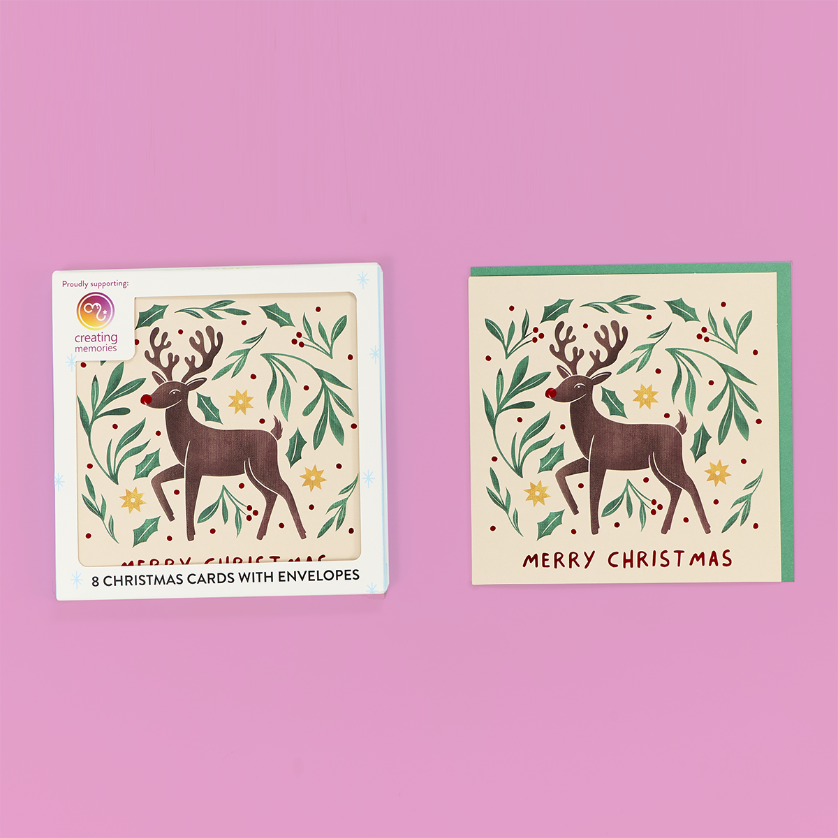 Scandi Reindeer Card Pack