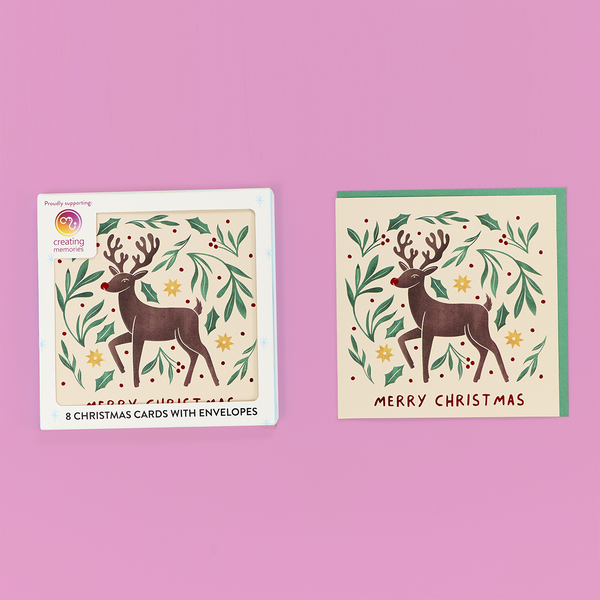 Scandi Reindeer Card Pack