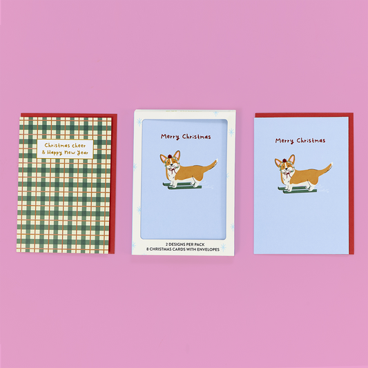 Corgi Ski Dual Card Pack