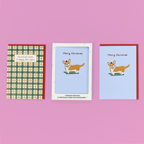 Corgi Ski Dual Card Pack