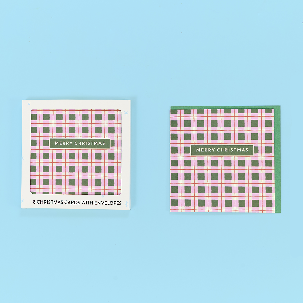 Plaid Print Card Pack
