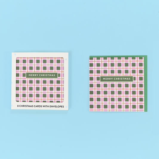 Plaid Print Card Pack
