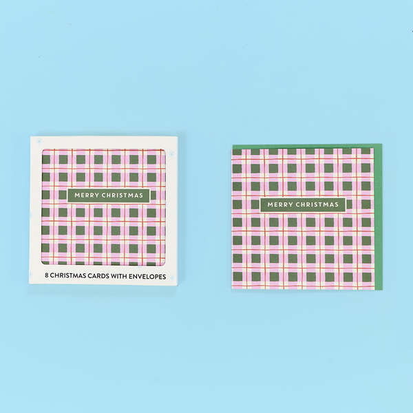 Plaid Print Card Pack
