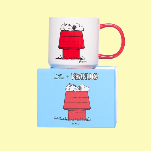 Peanuts Allergic to Mornings Mug