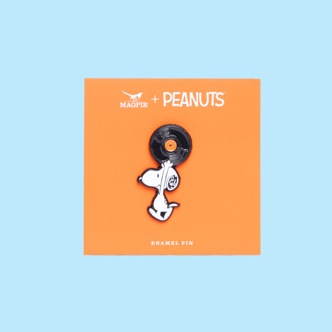Peanuts Vinyl Record Enamel Pin