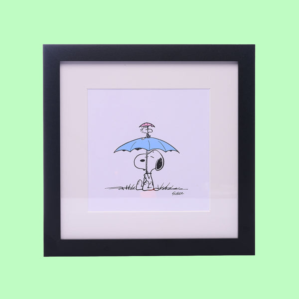 Peanuts Umbrella Framed Print