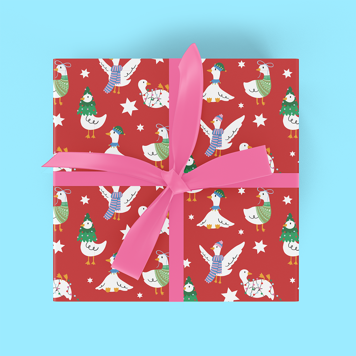 Xmas Flatwrap Silly Goose