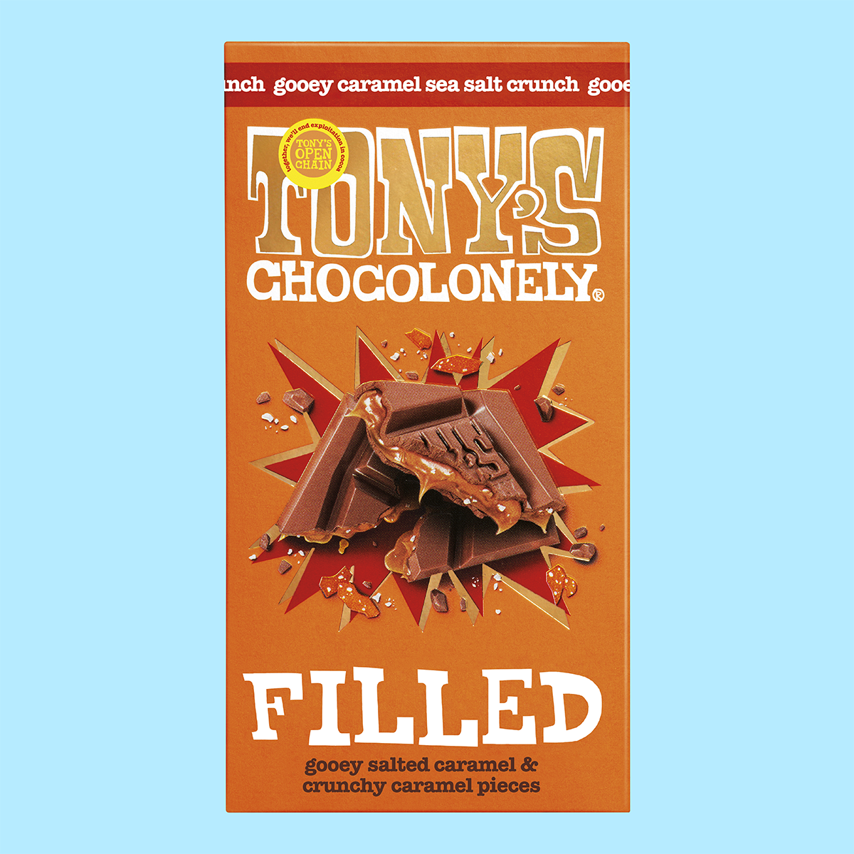 Tony's Chocolonely Filled Caramel Sea Salt Crunch