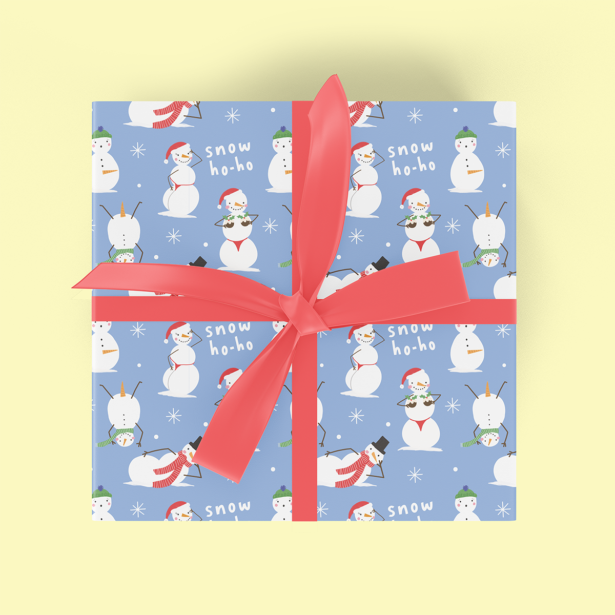 Xmas Flatwrap Snow ho ho