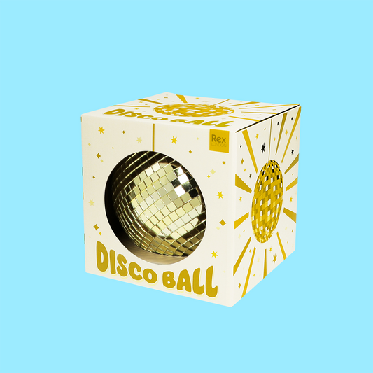 Small Hanging Disco Ball Gold