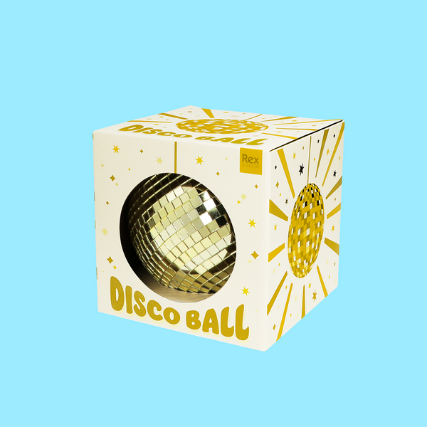 Small Hanging Disco Ball Gold