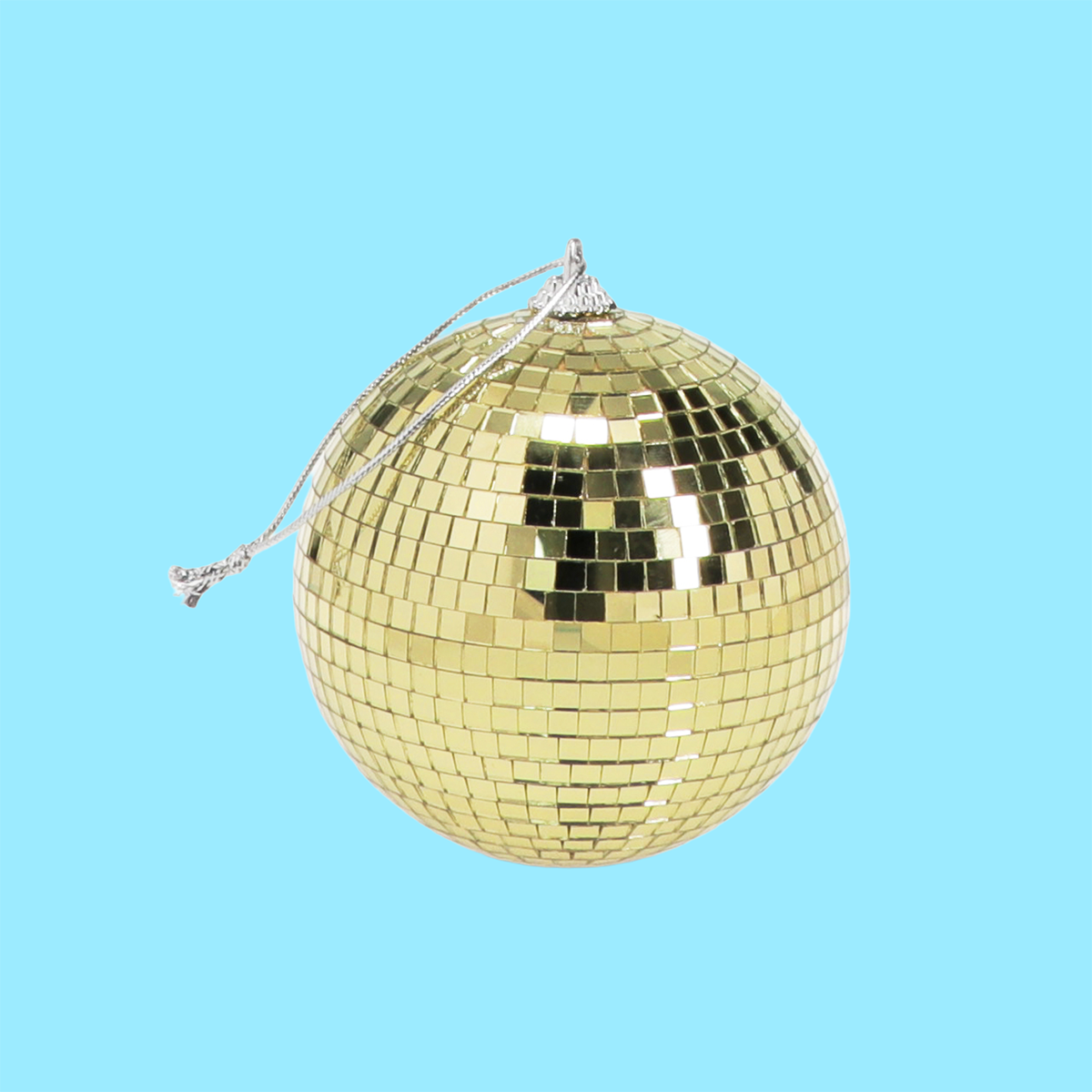 Small Hanging Disco Ball Gold