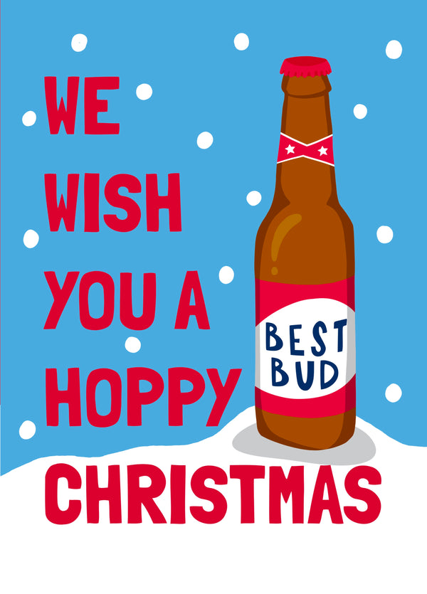 Funny Christmas Card For Beer Lover Best Buds