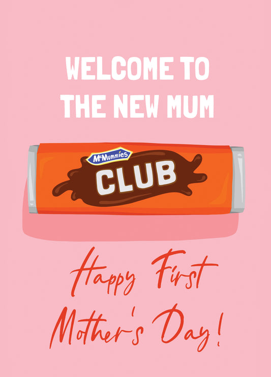 First Mother's Day Card - New Mum's Club!