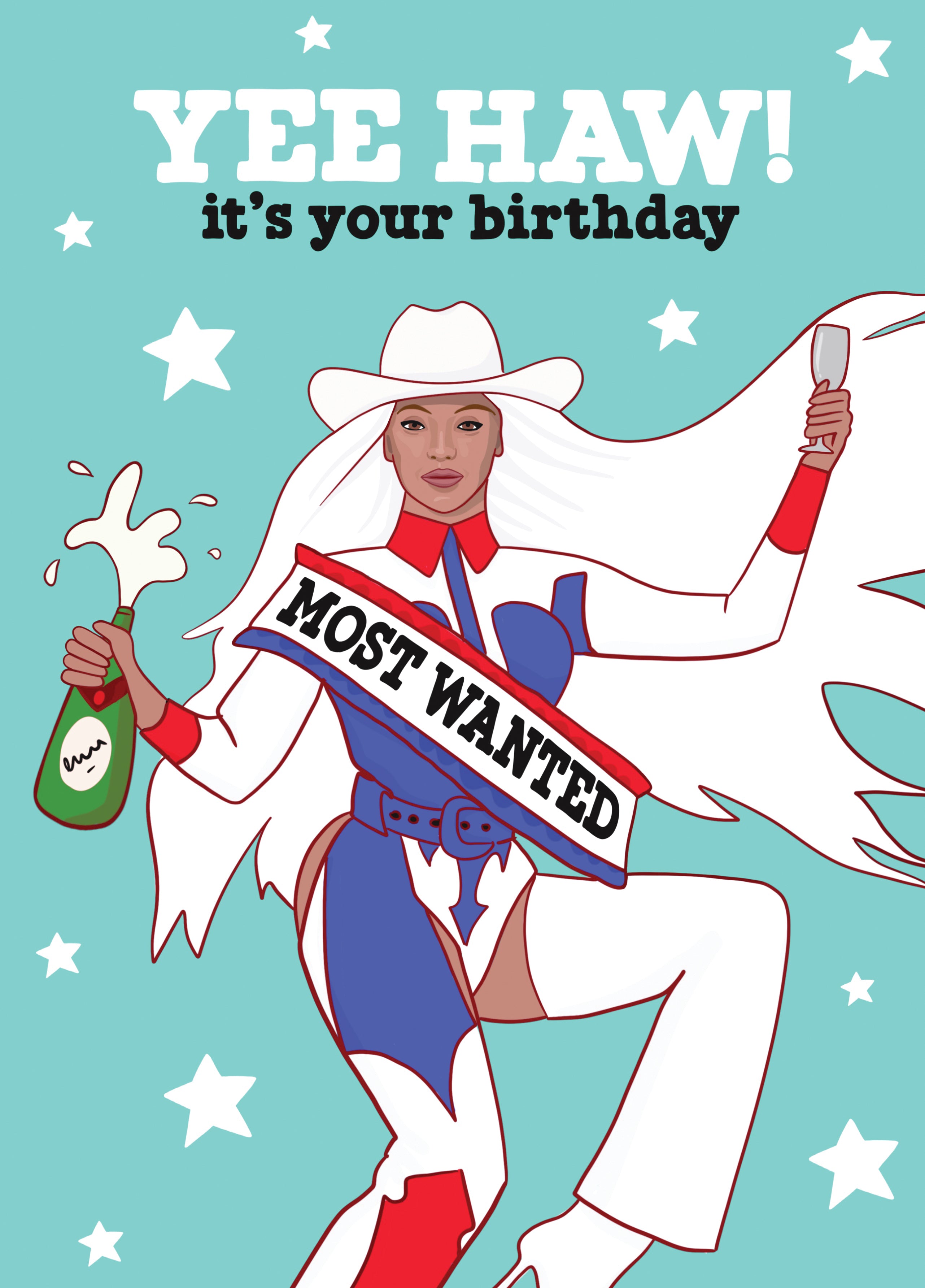Funny Beyoncé Cowboy Carter Album Birthday Card – Scribbler Cards & Gifts