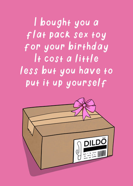 Flat Pack Sex Toy Card Scribbler Cards & Gifts Flat Pack Sex Toy Card Scribbler Cards & Gifts