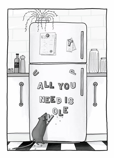 All You Need Is Vole - Funny Card