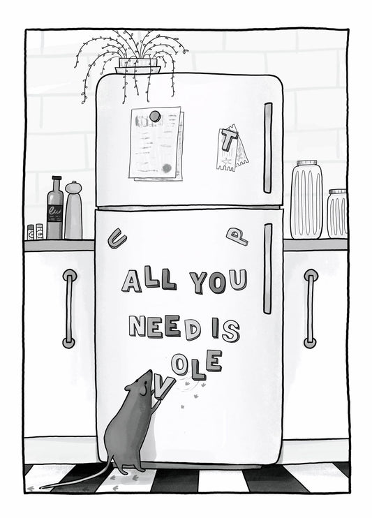 All You Need Is Vole - Funny Card