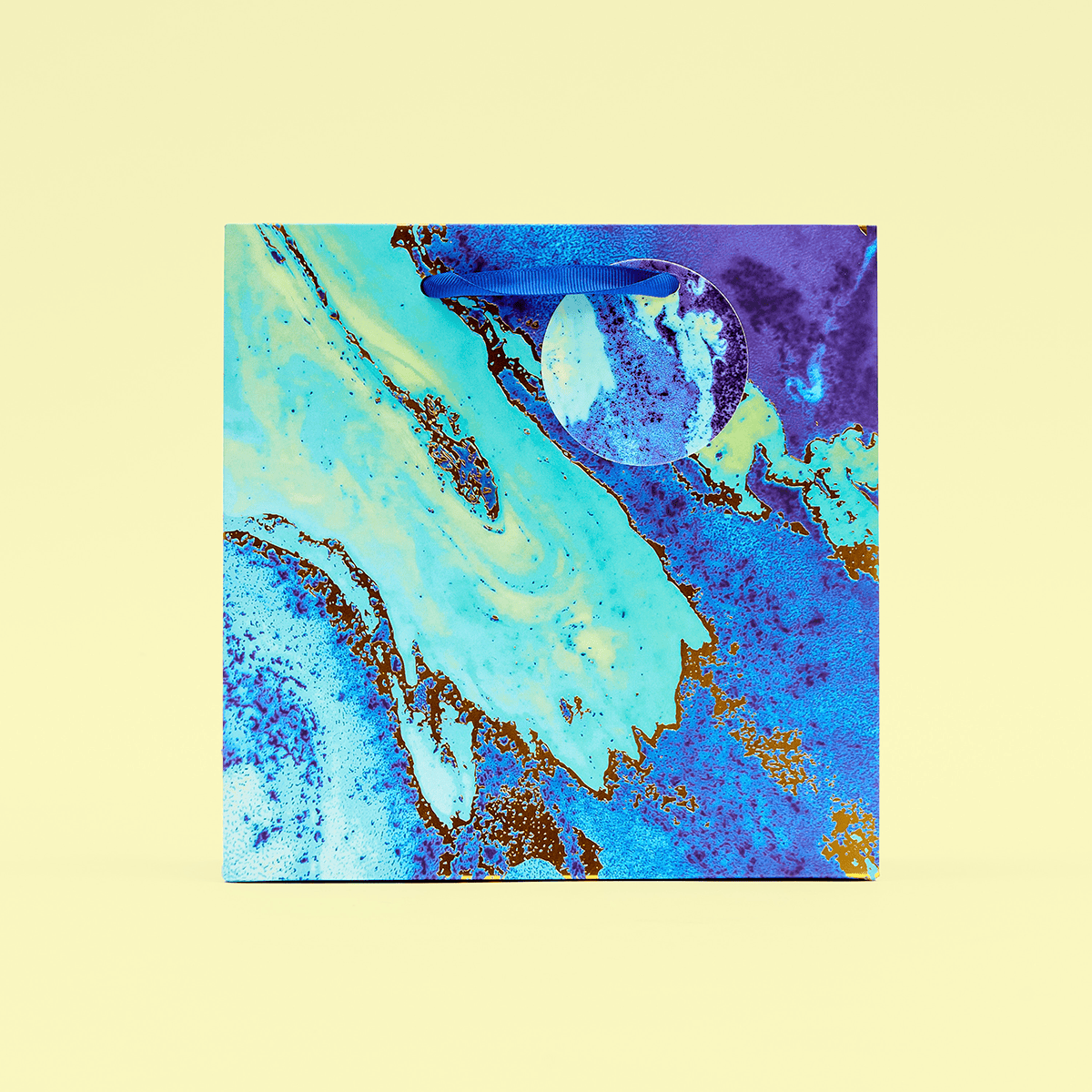 Blue Marble Medium Gift Bag