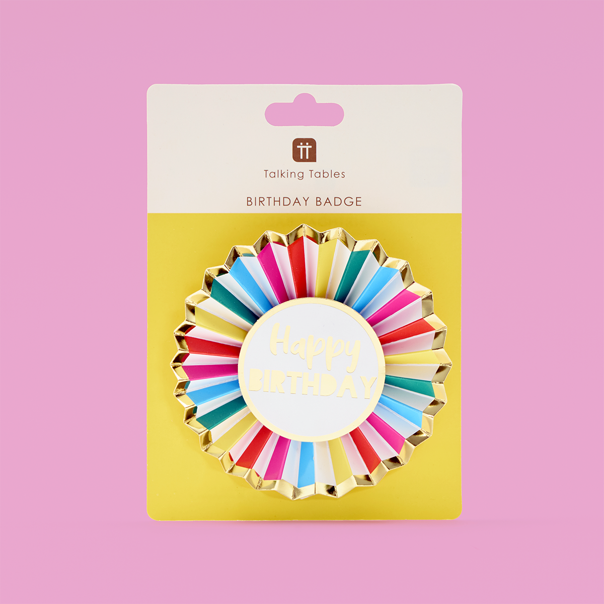 Happy Birthday Rainbow Paper Badge