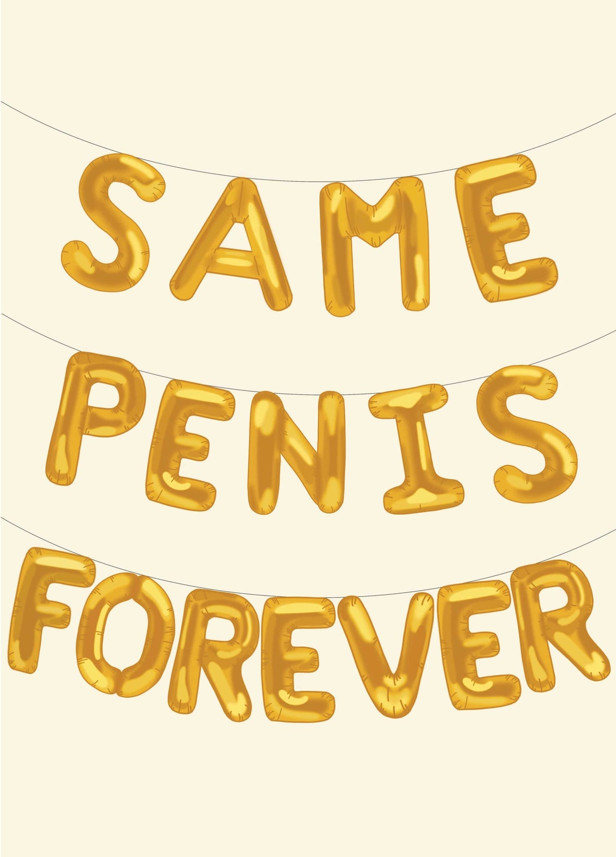 Same Penis Forever - Engagement Card