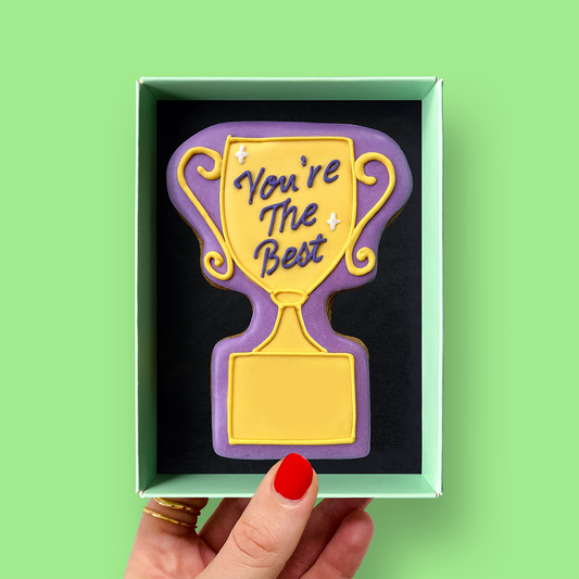 You're the Best Well Done Trophy Biscuit