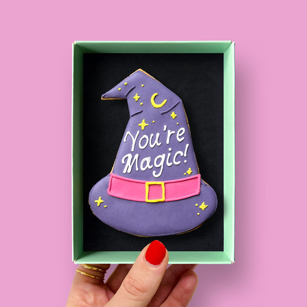 Magic Witch Hat Halloween Letterbox Iced Cookie