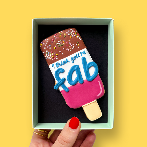 I Think You're Fab! Letterbox Cookie