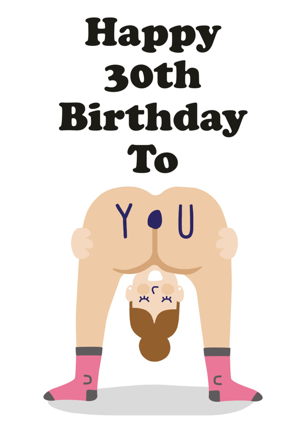 Happy 30th Birthday To You Card
