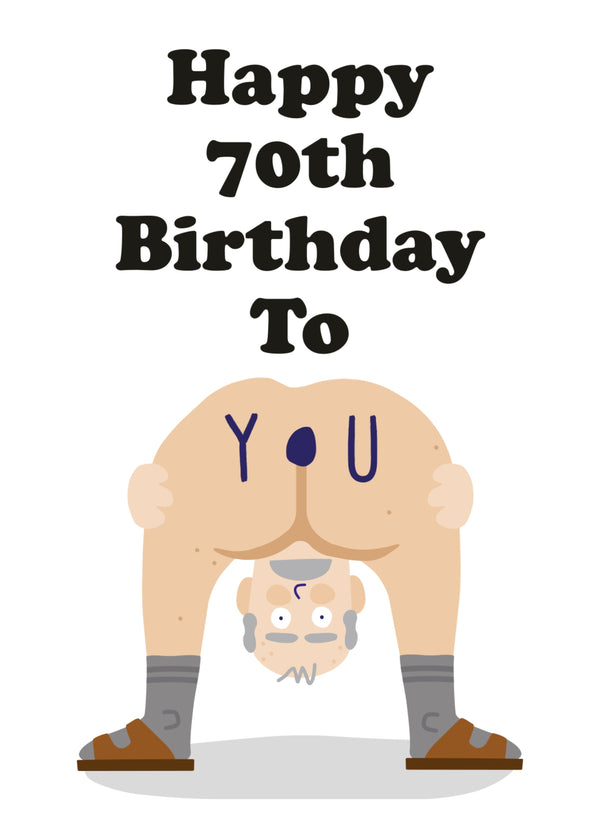 Happy 70th Birthday To You Card