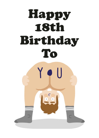 Happy 18th Birthday To You Card
