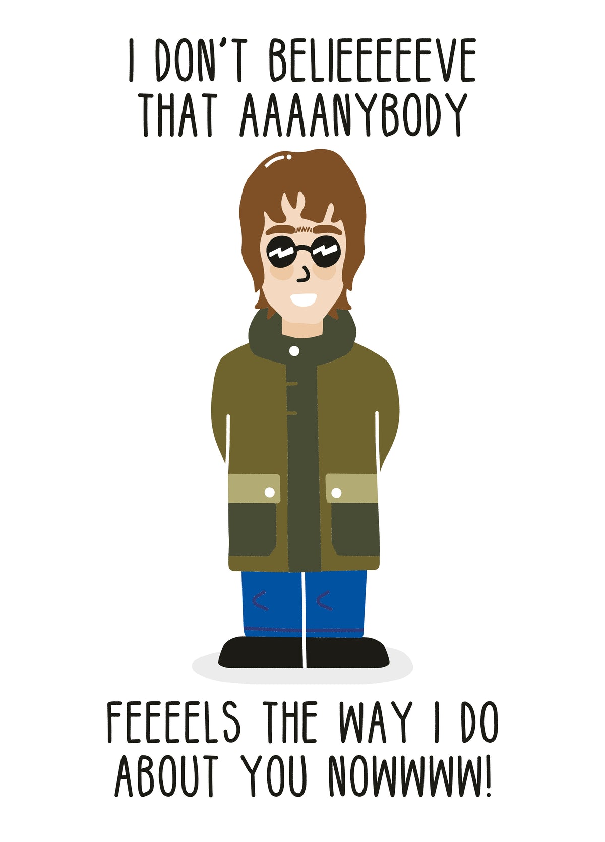 Liam Gallagher Valentines Card