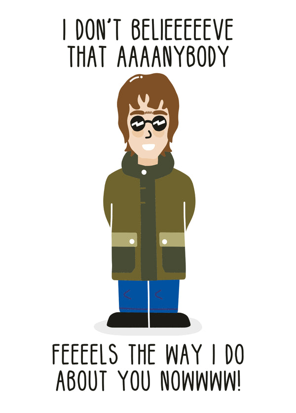 Liam Gallagher Valentines Card