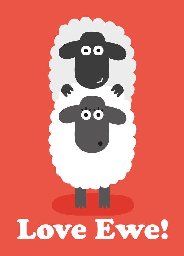 Love Ewe Valentines Card