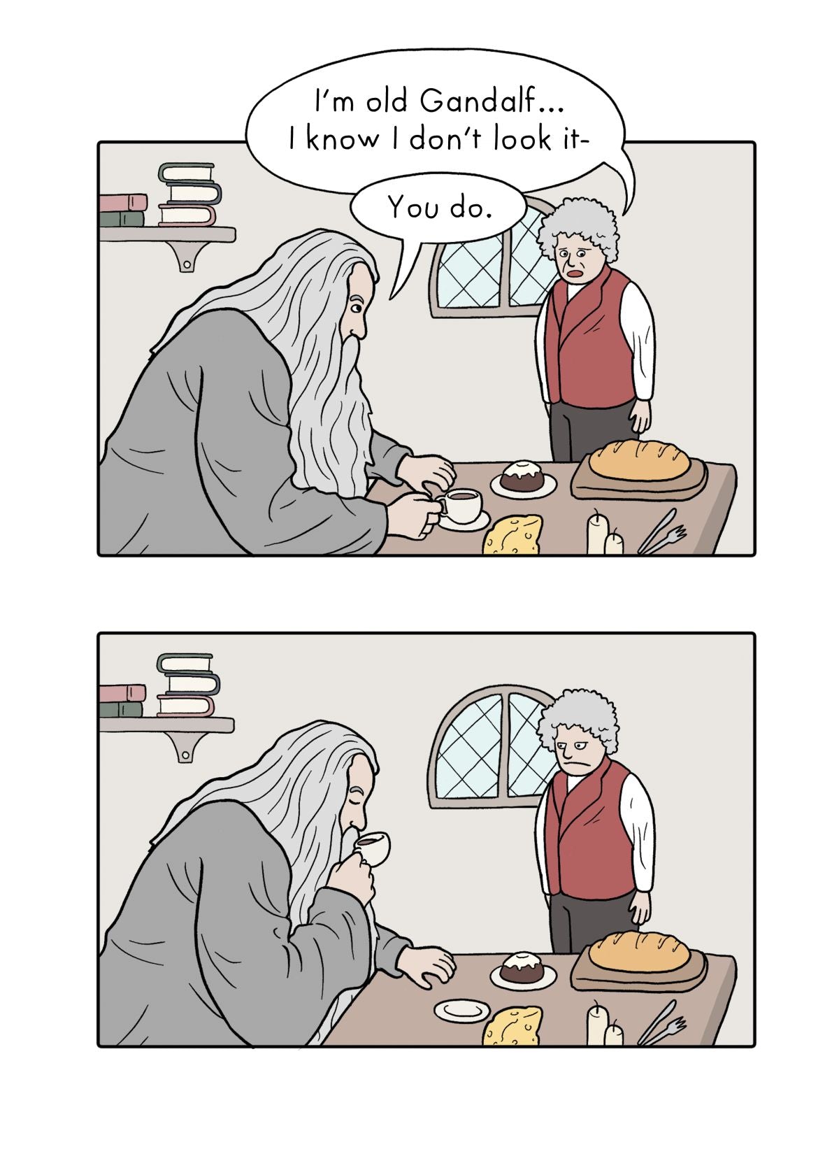 Rude Gandalf Birthday Card