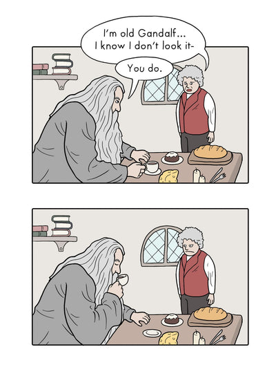 Rude Gandalf Birthday Card